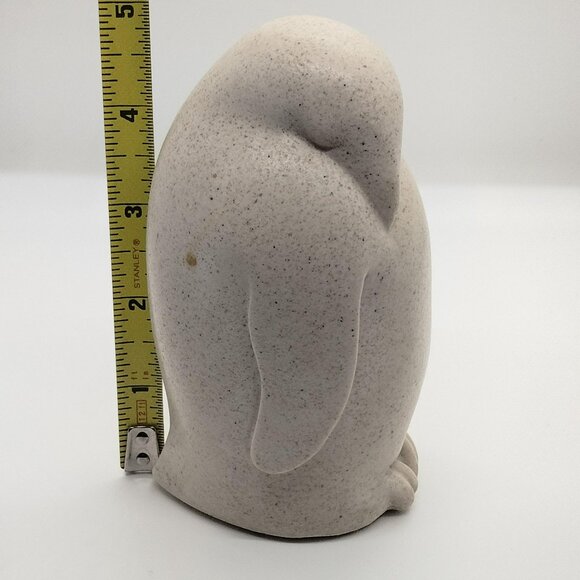 1978 Alva Studios Soapstone Penguin Figure Mid Century Modern Signed 5" x 2.5" - Picture 7 of 10